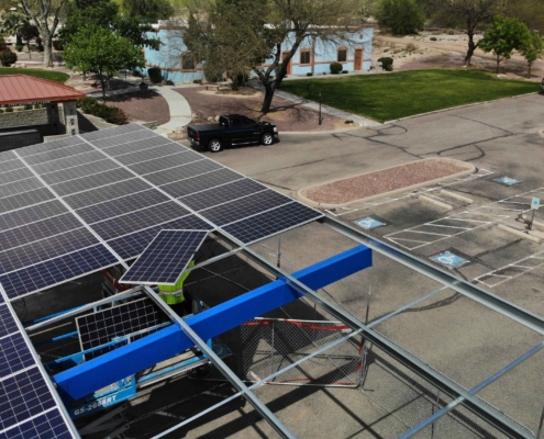 installing solar car port