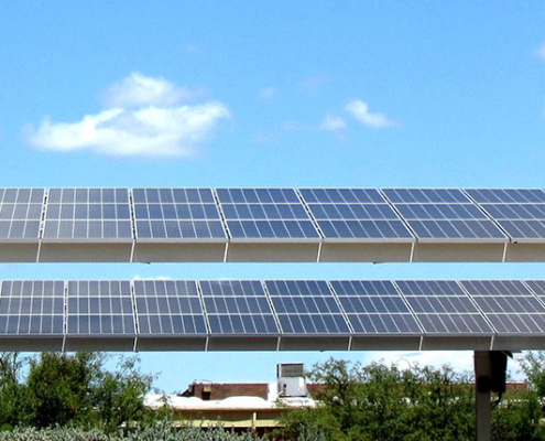 Outdoor solar panel generating energy | Solar Gain